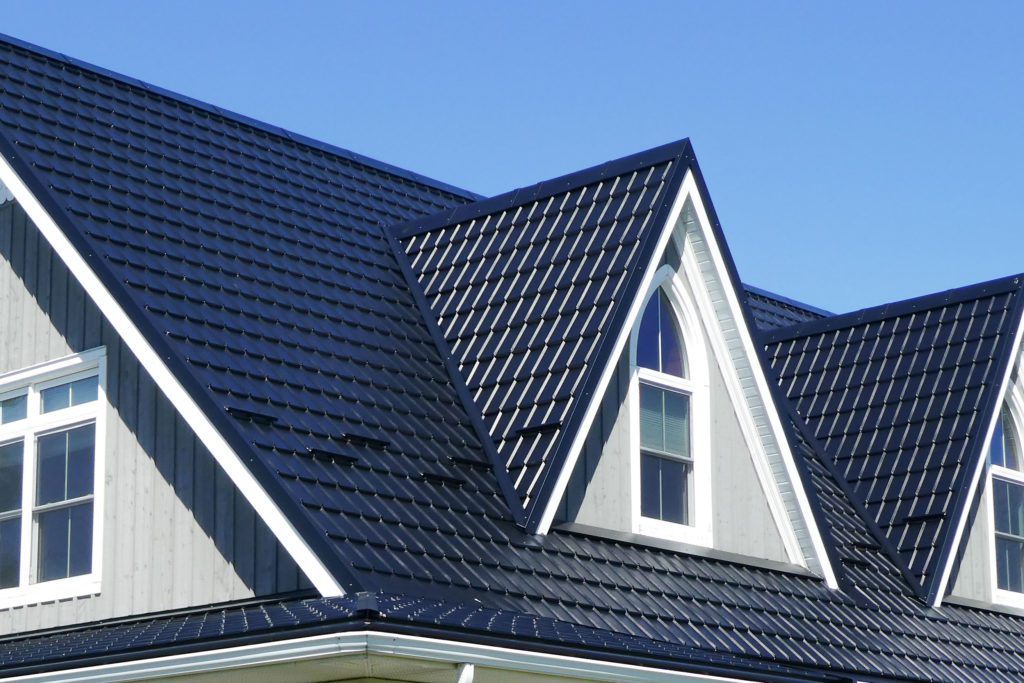 Hy-Grade Steel Roof - black steel roofing