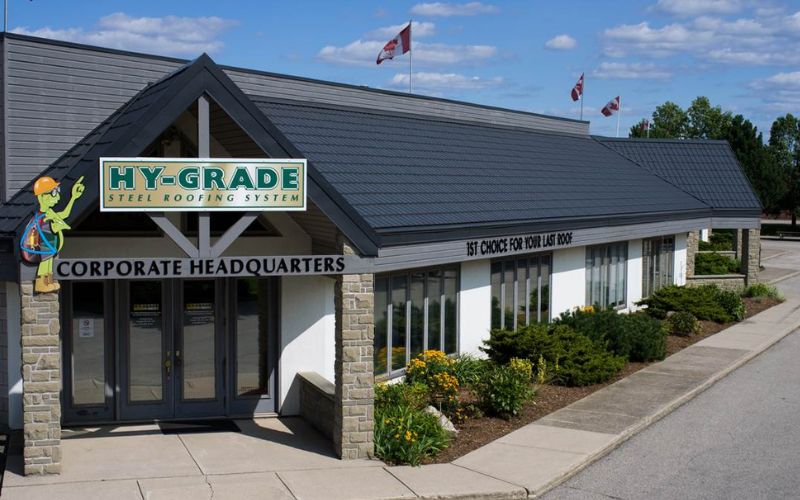 Hy-Grade Steel Roofing Head Quarter office in Guelph, Ontario